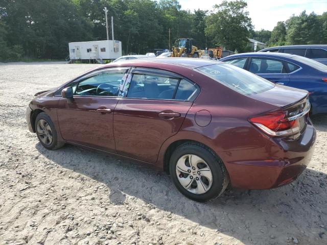 19XFB2F51EE226789 - 2014 HONDA CIVIC LX Bordo foto 2