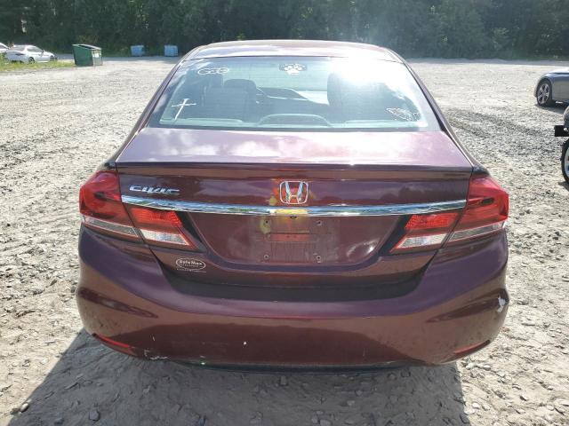 19XFB2F51EE226789 - 2014 HONDA CIVIC LX Bordo foto 6