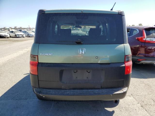 5J6YH18554L003847 - 2004 HONDA ELEMENT EX TEAL photo 6