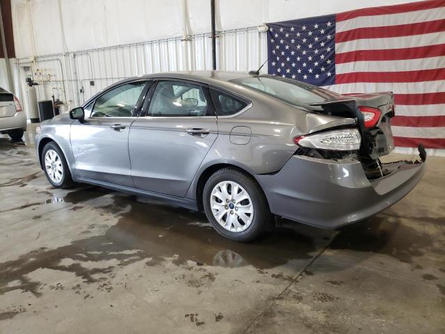 3FA6P0G76ER355910 - 2014 FORD FUSION S GRAY photo 2