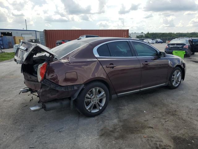 1LNHL9DR5AG613288 - 2010 LINCOLN MKS MAROON photo 3