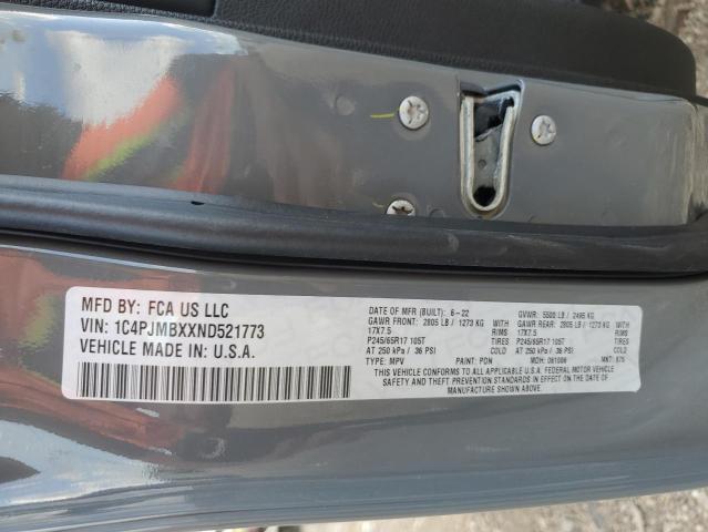 1C4PJMBXXND521773 - 2022 JEEP CHEROKEE TRAILHAWK GRAY photo 13