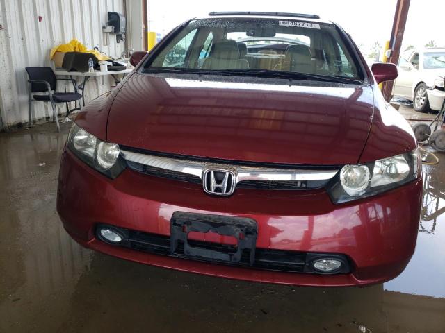 2HGFA16998H532858 - 2008 HONDA CIVIC EXL BURGUNDY photo 5