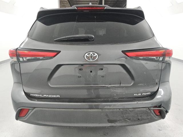 5TDHZRBH1MS527323 - 2021 TOYOTA HIGHLANDER XLE CHARCOAL photo 6