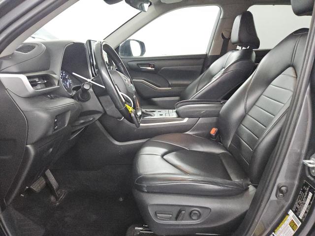 5TDHZRBH1MS527323 - 2021 TOYOTA HIGHLANDER XLE CHARCOAL photo 7