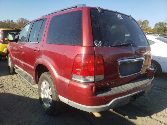 5LMEU88H44ZJ02740 - 2004 LINCOLN AVIATOR 栗色 照片 3