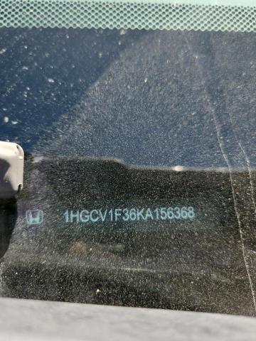 1HGCV1F36KA156368 - 2019 HONDA ACCORD SPORT Белый фото 12