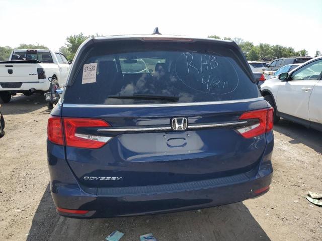 5FNRL6H72MB003458 - 2021 HONDA ODYSSEY EXL BLUE photo 6