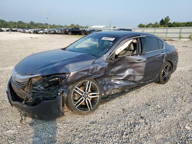 1HGCR3F92GA005264 - 2016 HONDA ACCORD TOURING GRAY photo 1