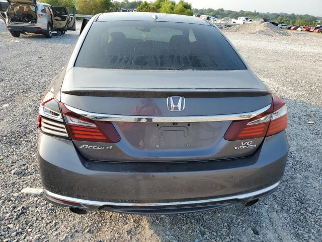 1HGCR3F92GA005264 - 2016 HONDA ACCORD TOURING GRAY photo 6