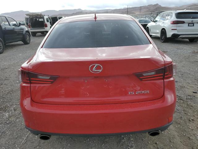 JTHBA1D25G5009053 - 2016 LEXUS IS 200T RED photo 6