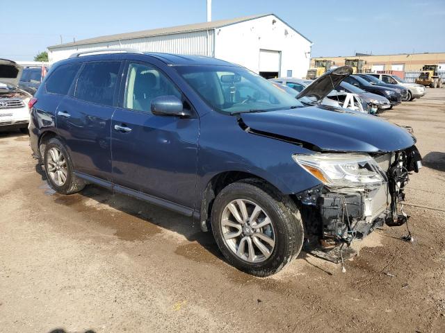 5N1AR2MM9FC638768 - 2015 NISSAN PATHFINDER S BLUE photo 4