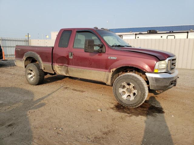 1FTNX21L84EA39367 - 2004 FORD F250 SUPER DUTY MAROON photo 4