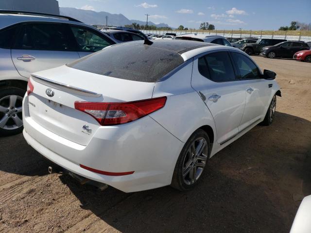 5XXGR4A60DG095436 - 2013 KIA OPTIMA SX WHITE photo 3