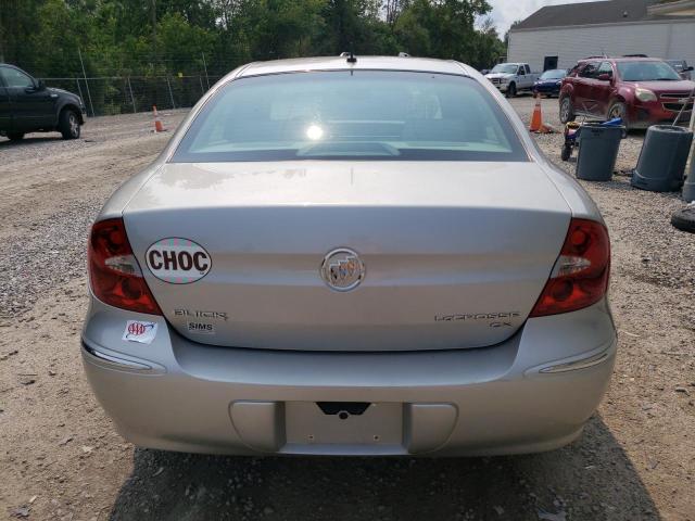 2G4WC582981192731 - 2008 BUICK LACROSSE CX SILVER photo 6