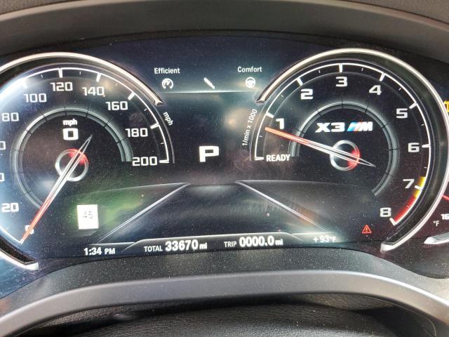 5YMTS0C0XLLT11156 - 2020 BMW X3 M COMPETITION Czarny zdjęcie 9