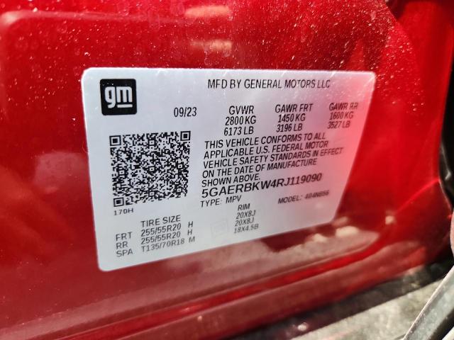 5GAERBKW4RJ119090 - 2024 BUICK ENCLAVE ESSENCE 红色 照片 14