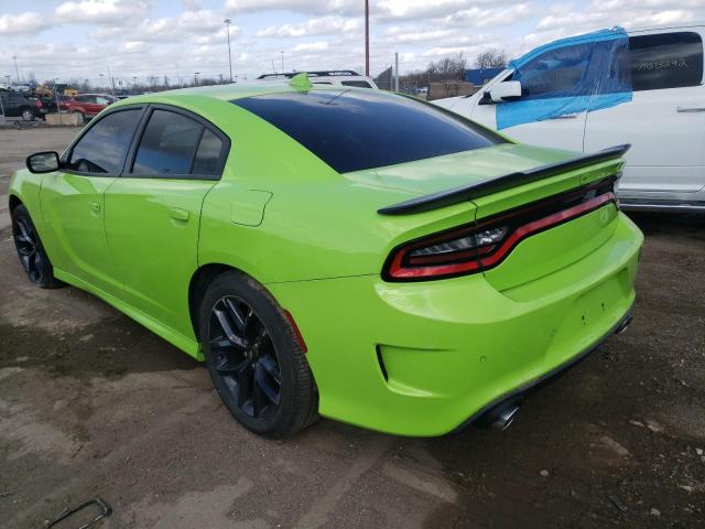 2C3CDXCT8KH619500 - 2019 DODGE CHARGER R/T GREEN photo 3