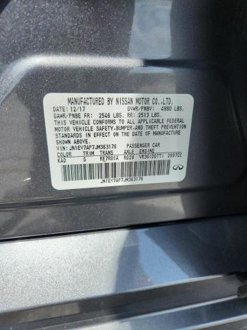 JN1EV7AP7JM363176 - 2018 INFINITI Q50 LUXE GRAY photo 12