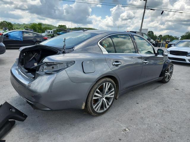 JN1EV7AP7JM363176 - 2018 INFINITI Q50 LUXE GRAY photo 3