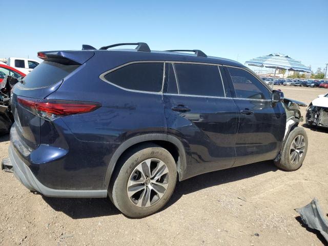 5TDHZRAH1LS015755 - 2020 TOYOTA HIGHLANDER XLE Կապույտ լուսանկար 3