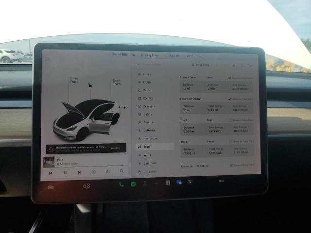 5YJYGDEE8MF193905 - 2021 TESLA MODEL Y Белый фото 9