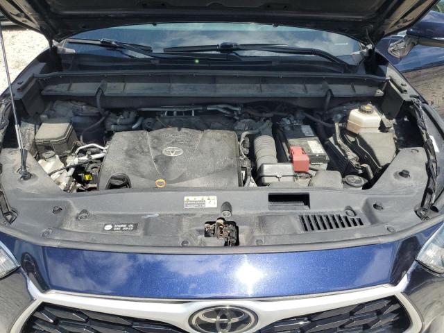 5TDGZRBH6MS072030 - 2021 TOYOTA HIGHLANDER XLE Синій фото 12