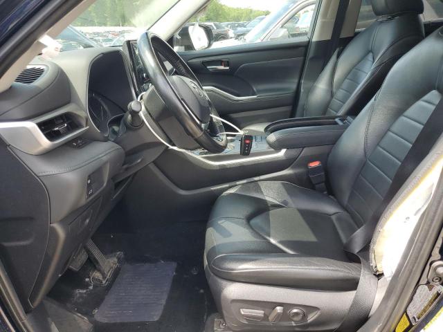 5TDGZRBH6MS072030 - 2021 TOYOTA HIGHLANDER XLE Синій фото 7