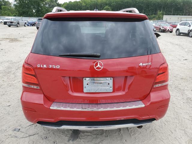 WDCGG8JB5DF993517 - 2013 MERCEDES-BENZ GLK 350 4MATIC RED photo 6