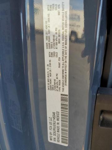 3C6URVJG9LE145346 - 2020 RAM PROMASTER 3500 HIGH ლურჯი ფოტო 10