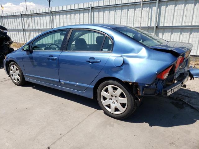 2HGFA16578H517448 - 2008 HONDA CIVIC LX BLUE photo 2