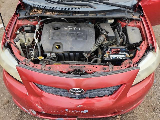 2T1BU4EE5AC410230 - 2010 TOYOTA COROLLA BASE წითელი ფოტო 11