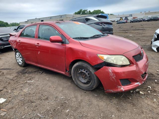 2T1BU4EE5AC410230 - 2010 TOYOTA COROLLA BASE წითელი ფოტო 4