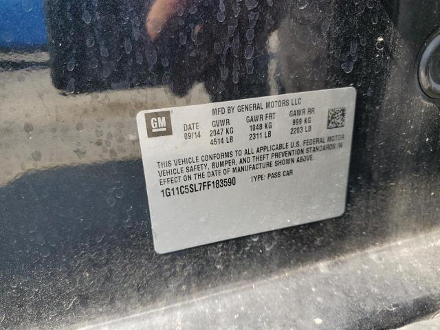 1G11C5SL7FF183590 - 2015 CHEVROLET MALIBU 1LT GRAY photo 12