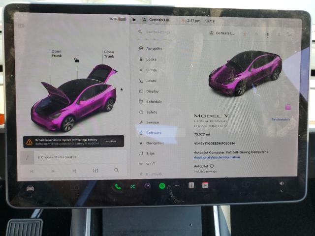 5YJYGDEE5MF090814 - 2021 TESLA MODEL Y 石墨色 照片 9