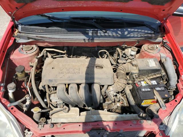 2T1KR32E17C647953 - 2007 TOYOTA COROLLA MA XR RED photo 11