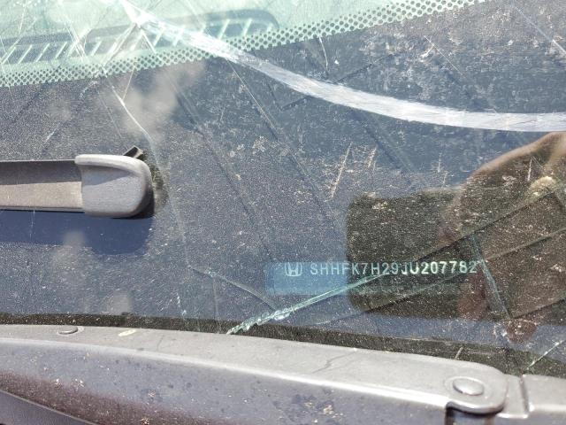 SHHFK7H29JU207782 - 2018 HONDA CIVIC LX წითელი ფოტო 12