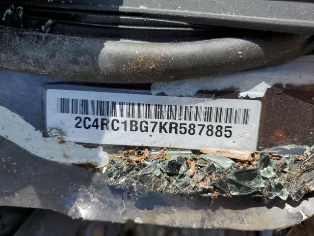 2C4RC1BG7KR587885 - 2019 CHRYSLER PACIFICA TOURING L Գրաֆիտ լուսանկար 13