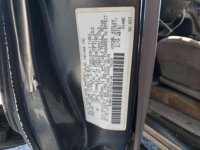 5TBRT38143S364140 - 2003 TOYOTA TUNDRA ACCESS CAB LIMITED GRAY photo 12