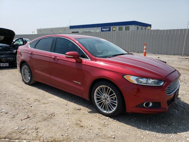 3FA6P0LU2DR253983 - 2013 FORD FUSION SE HYBRID RED photo 4