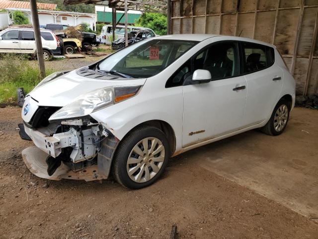 1N4AZ0CP6FC333352 - 2015 NISSAN LEAF S WHITE photo 1