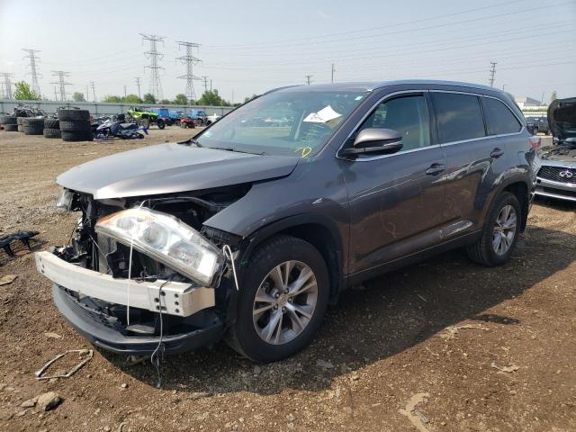 5TDJKRFH6FS107012 - 2015 TOYOTA HIGHLANDER XLE Boz foto 1