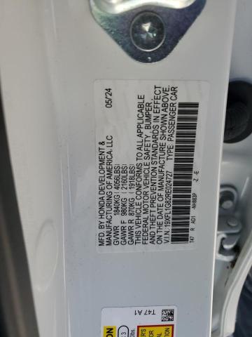 19XFL1G82RE024727 - 2024 HONDA CIVIC SPORT TOURING WHITE photo 12