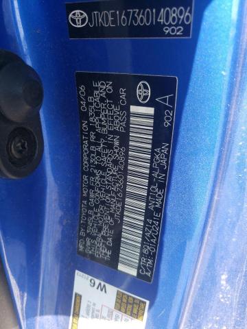 JTKDE167360140896 - 2006 TOYOTA SCION TC Mavi foto 13