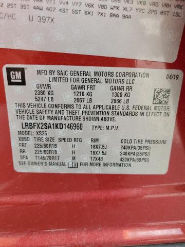 LRBFX2SA1KD146960 - 2019 BUICK ENVISION ESSENCE Qırmızı foto 14