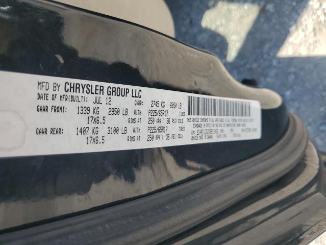 2C4RC1CG2DR512433 - 2013 CHRYSLER TOWN & COU TOURING L BLACK photo 13