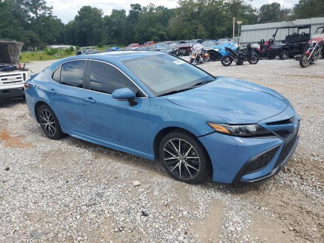 4T1S11AK8PU140274 - 2023 TOYOTA CAMRY SE NIGHT SHADE BLUE photo 4