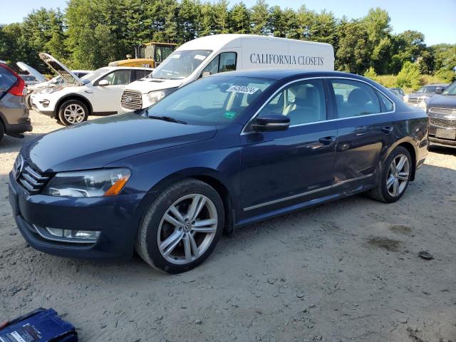 1VWCN7A36DC004345 - 2013 VOLKSWAGEN PASSAT SEL BLUE photo 1