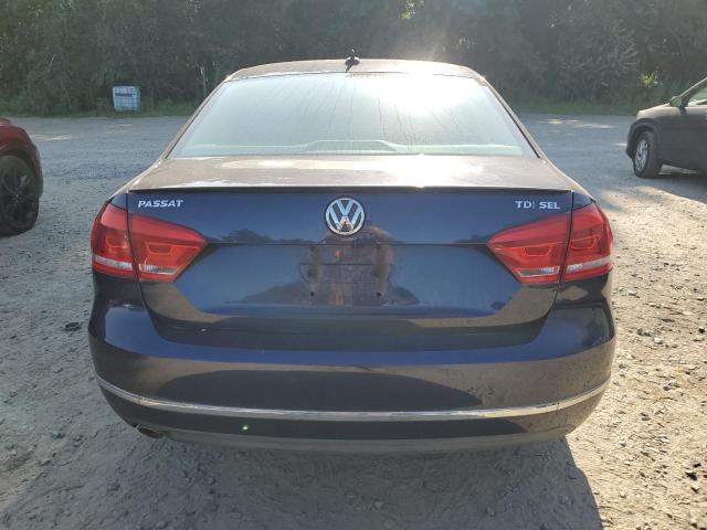 1VWCN7A36DC004345 - 2013 VOLKSWAGEN PASSAT SEL BLUE photo 6