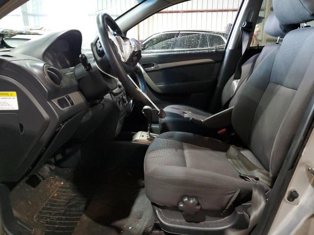 KL1TD56668B097299 - 2008 CHEVROLET AVEO BASE SILVER photo 7